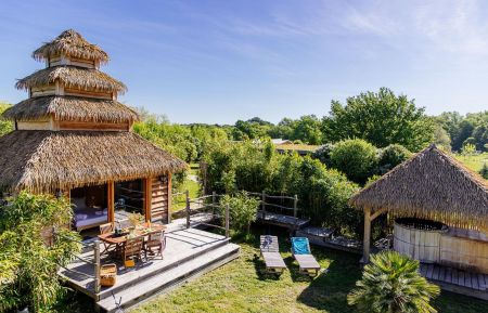 Cabane sur pilotisG600881 Le Nizan - Gironde - photo