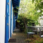 Terrasse ext&eacute;rieure maison en long