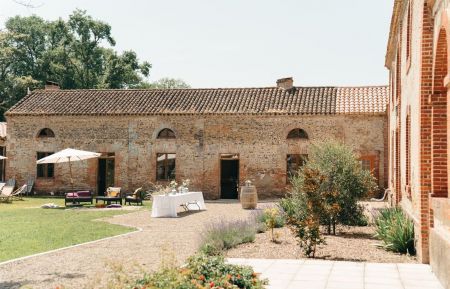 G&icirc;te n&deg;203172 Le Vignau - Landes - Photo de la cour du gite 